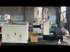 cadena de producción acanalada de un sólo recinto de la protuberancia del tubo del PVC de 50-110mmPP PE