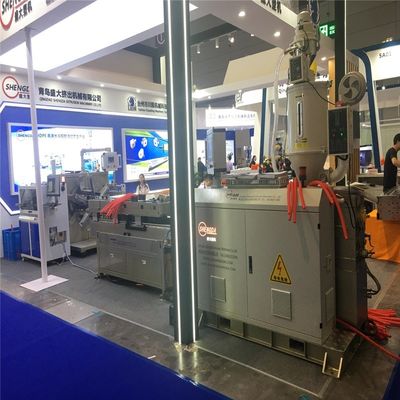 Pared doble plástica del PVC PE PPR la sola acanaló el tubo que hacía velocidad de la máquina