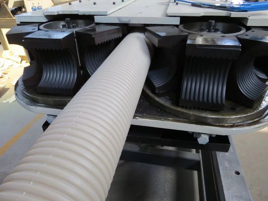 La pared del doble del PVC acanaló la cadena de producción del tubo máquina del extrusor