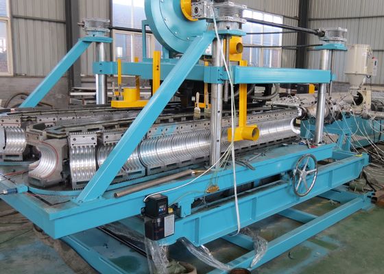 Máquina acanalada del tubo de la pared doble del HDPE