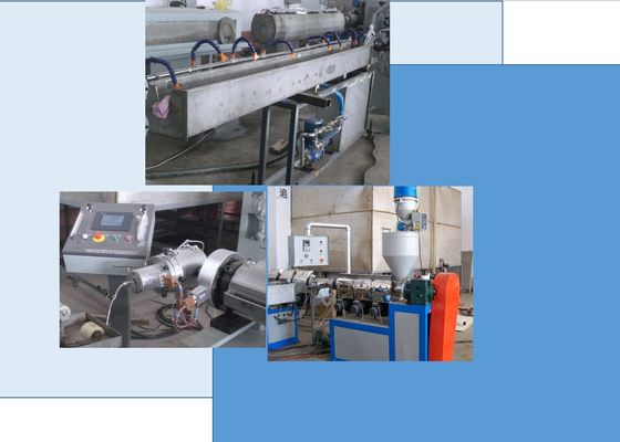 Máquina flexible reforzada del tubo de la máquina del extrusor de la manguera del alambre de acero del HDPE de los PP