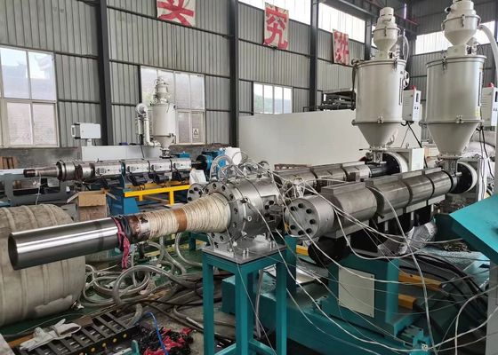 La pared de alta resistencia del doble del HDPE acanaló la línea de la protuberancia del tubo/la máquina de la fabricación