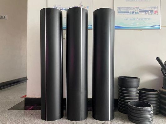 cadena de producción plástica del tubo de la máquina de extrusión del tubo de gas de 200-500m m PE PE