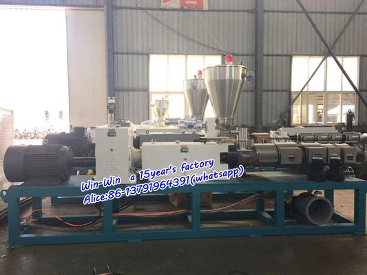 Línea de producción de máquina para fabricar tubos de PVC PP PE Línea de extrusión de tubos corrugados de tornillo simple o doble