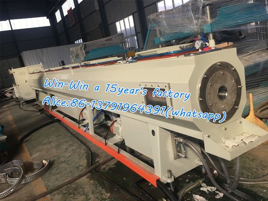 Línea de extrusión de tornillo doble simple para tubo corrugado de PVC de HDPE de plástico PPR