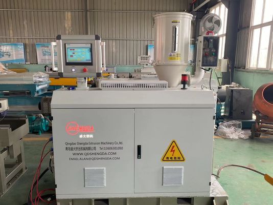Línea acanalada control de la protuberancia de la producción del tubo de la pared sola/doble del PLC