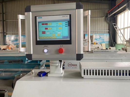 Línea acanalada control de la protuberancia de la producción del tubo de la pared sola/doble del PLC
