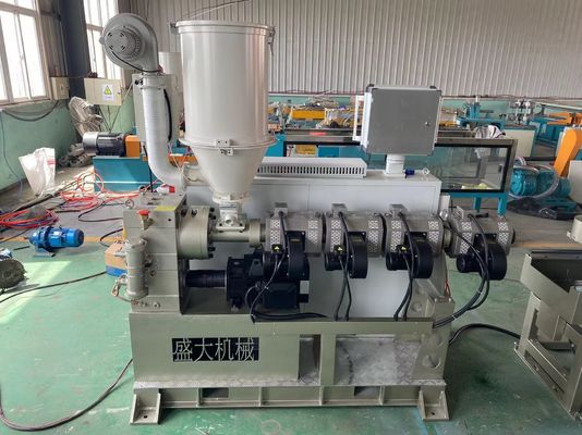 La cadena de producción acanalada de un sólo recinto plástica del tubo del PVC PE modificó para requisitos particulares