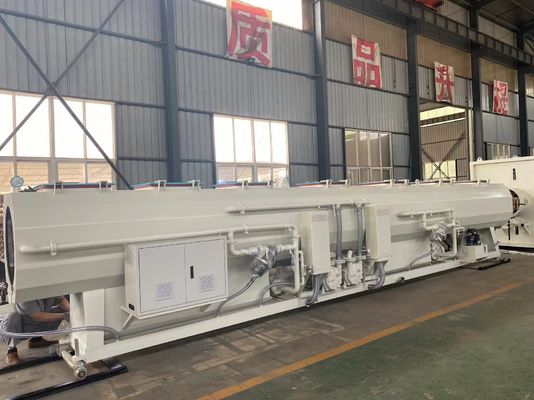 Línea de la protuberancia del tubo del HDPE del abastecimiento de agua de la coextrusión del HDPE de la Tres-capa que hace la máquina