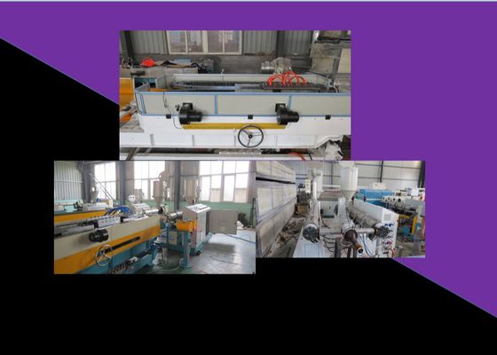 Maquinaria plástica acanalada del tubo del PE 150kgh