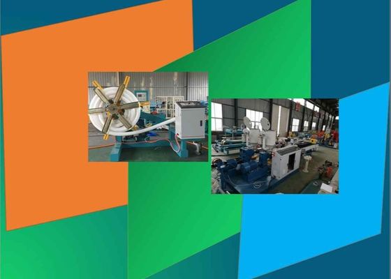 Cadena de producción plástica doble del tubo 50kg/H del tornillo 160m m