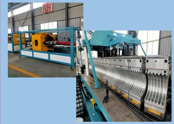 Sola línea acanalada de la protuberancia del tubo del PVC 800m m del tornillo