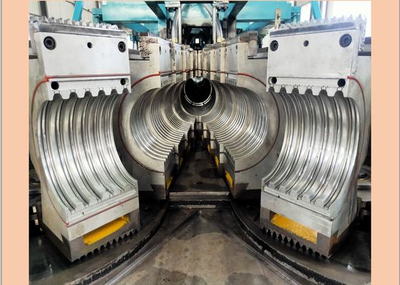 Línea acanalada de la protuberancia del tubo del PVC PP PE 400m m del PLC