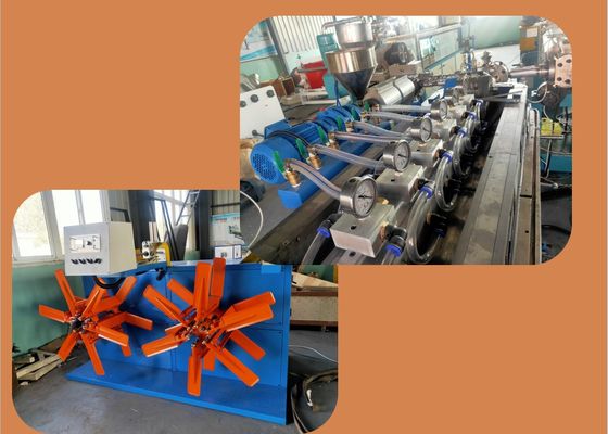 máquina de la fabricación de cables del alambre del extrusor de la envoltura del PVC 40m/Min