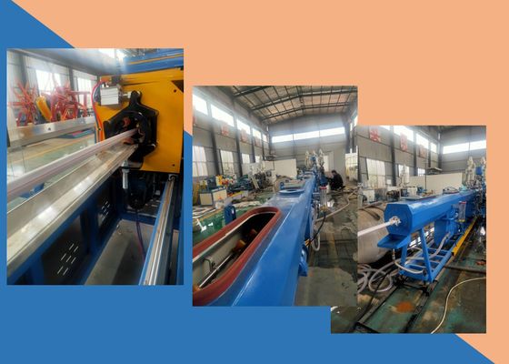 160kg/h PPR tres capas del HDPE del tubo de la línea una alimentación de la protuberancia