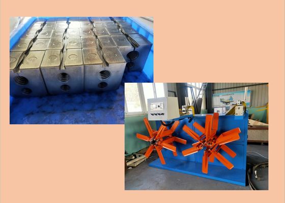 el PVC 40r/Min acanaló la línea 18.5kw de la protuberancia del tubo