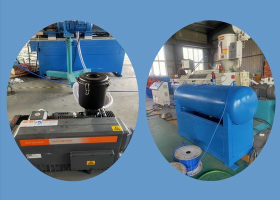 Sola línea acanalada 1200kg/H de la protuberancia del tubo del tornillo 500m m