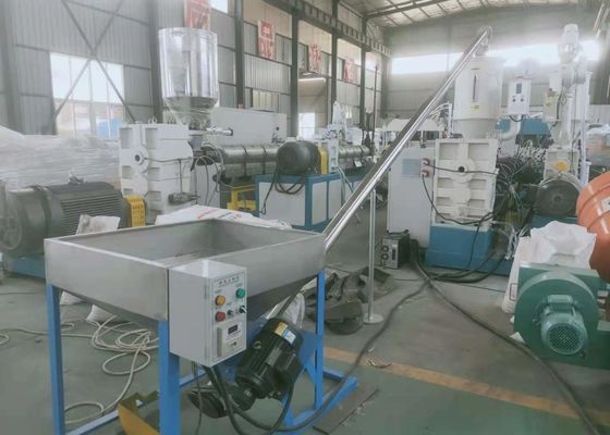 Línea acanalada 37kw de la protuberancia del tubo del HDPE plástico de PPR con el convertidor de ABB