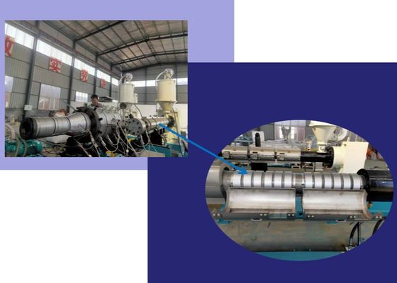 La pared del doble del HDPE acanalada instala tubos la cadena de producción ID200mm ID600 milímetro