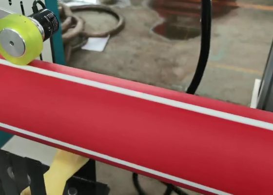 cadena de producción plana del tubo del PVC del tornillo gemelo cónico 250-300kg/h