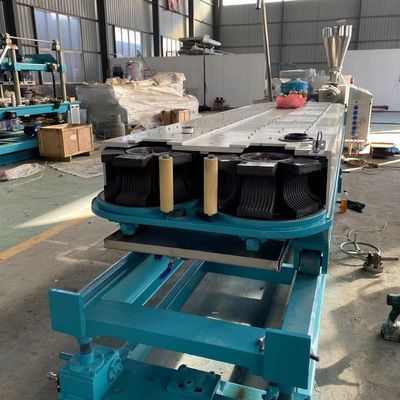 línea acanalada de un sólo recinto de la protuberancia del tubo del PVC del HDPE PE de 16-63m m que hace la máquina